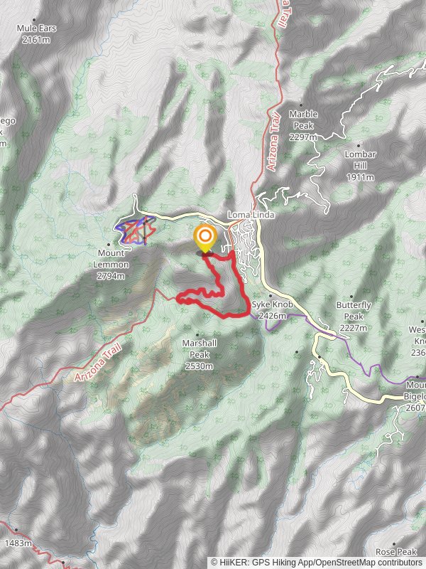 Mint Spring Trail and North Sabino Canyon Park Loop