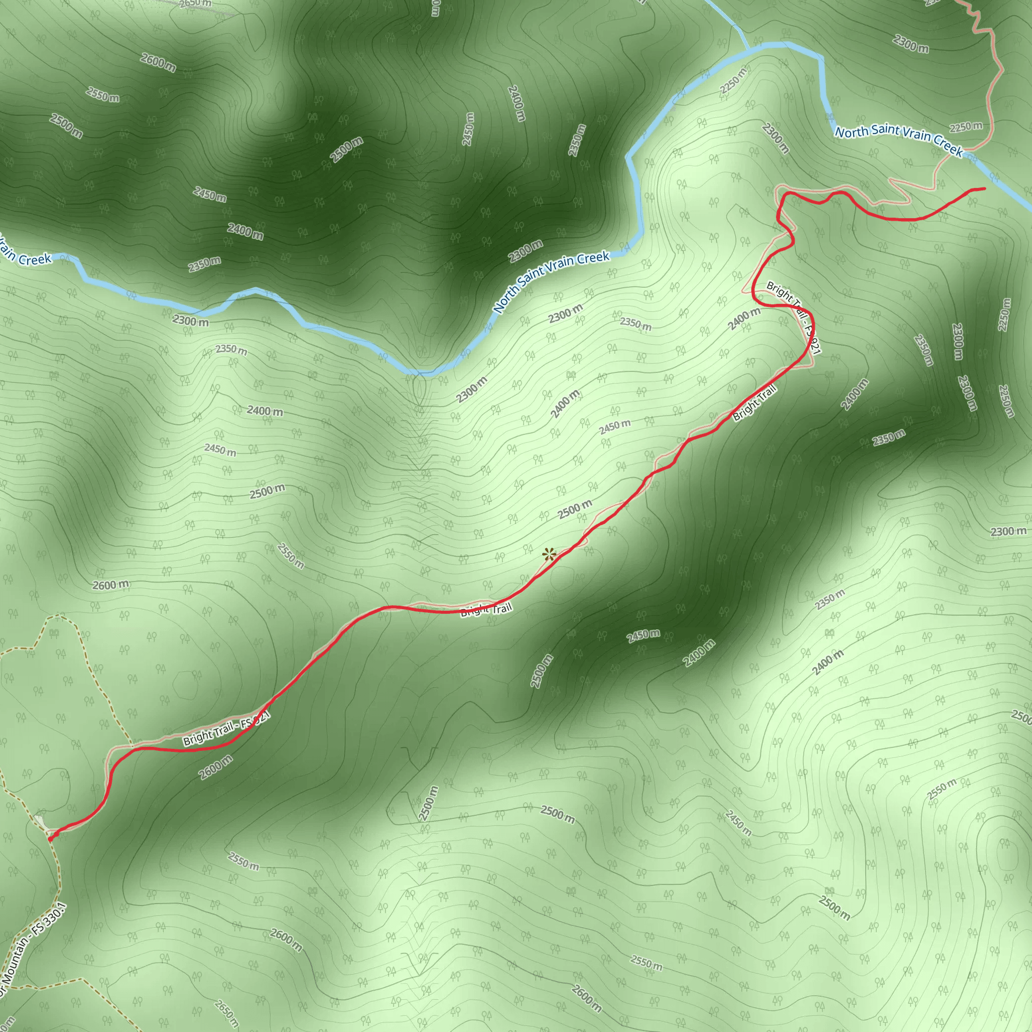 Bright Trail mobile static map