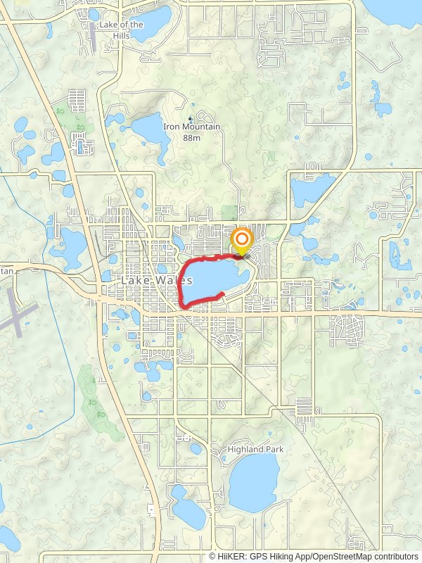 Lake Wailes Walk mobile static map