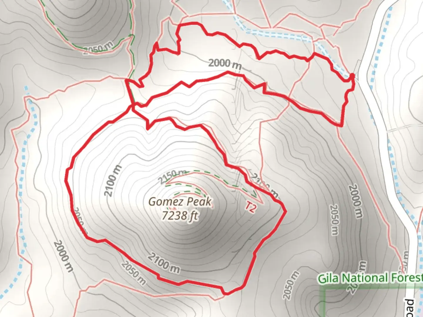 An image depicting the trail Angel and Pinon Loop Trail and its surrounding area.