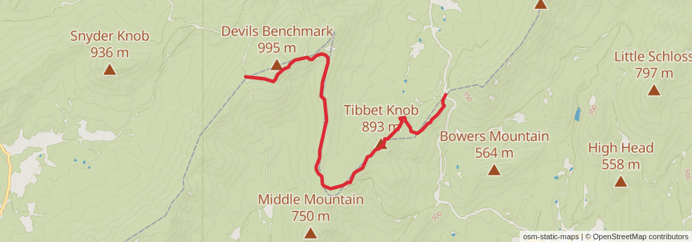 American Perimeter Trail - Southern Appalachian Primary stage 10 Map