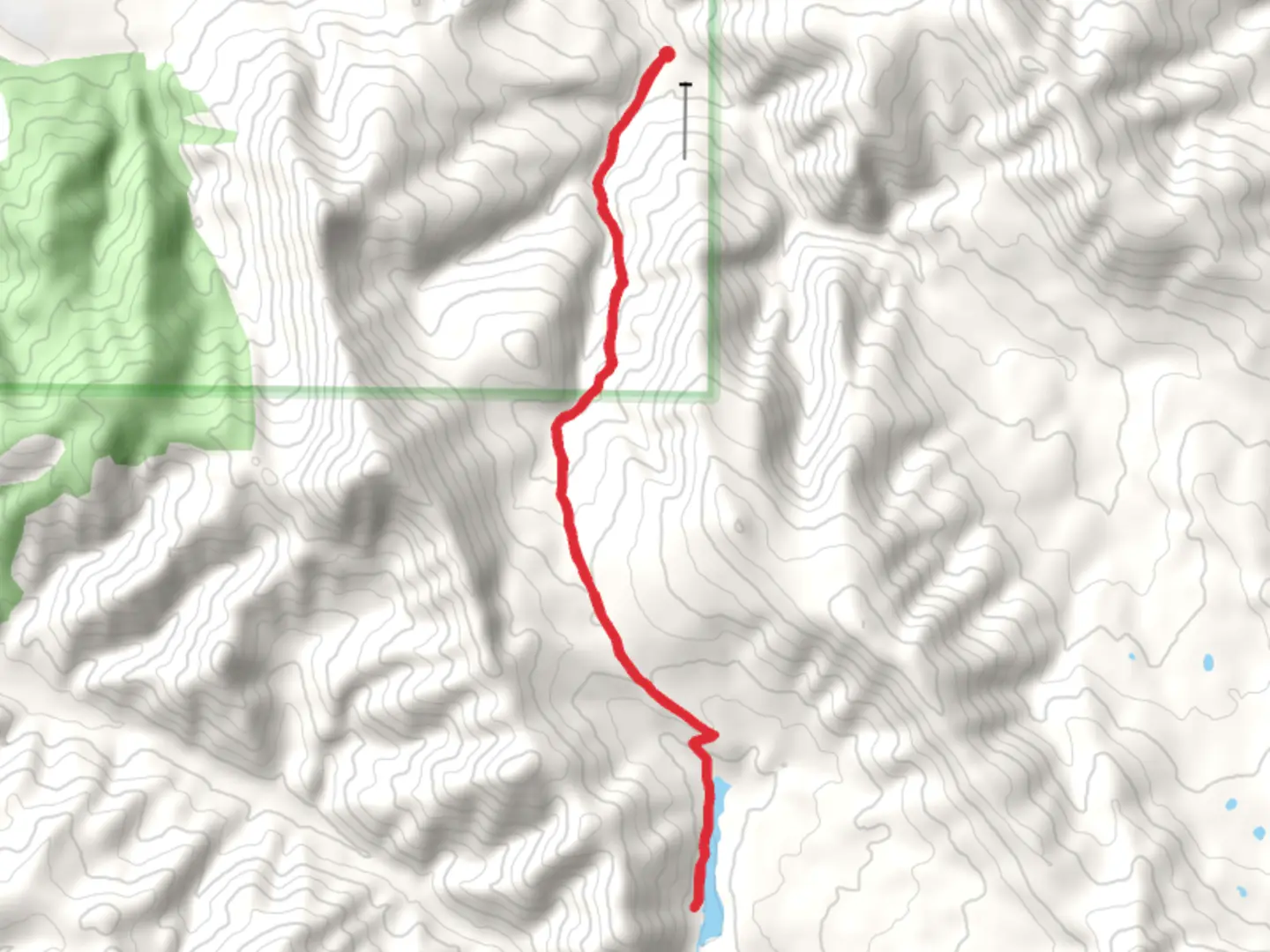 An image depicting the trail Mystic Lake and New World Gulch and its surrounding area.