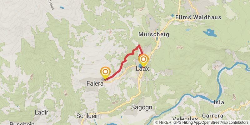 Camino Müstair-Geneva via Interlaken stage 12 Map