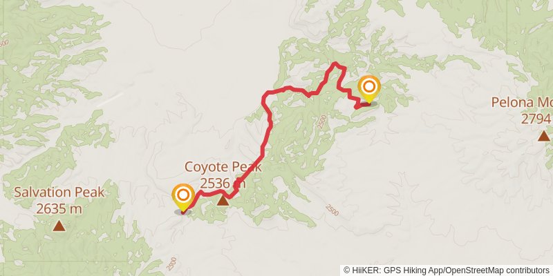 Continental Divide Trail - New Mexico stage 28 Map