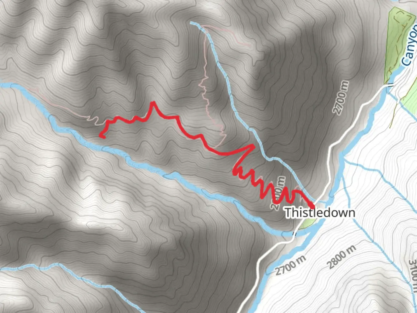 An image depicting the trail Weehawken Trail and its surrounding area.