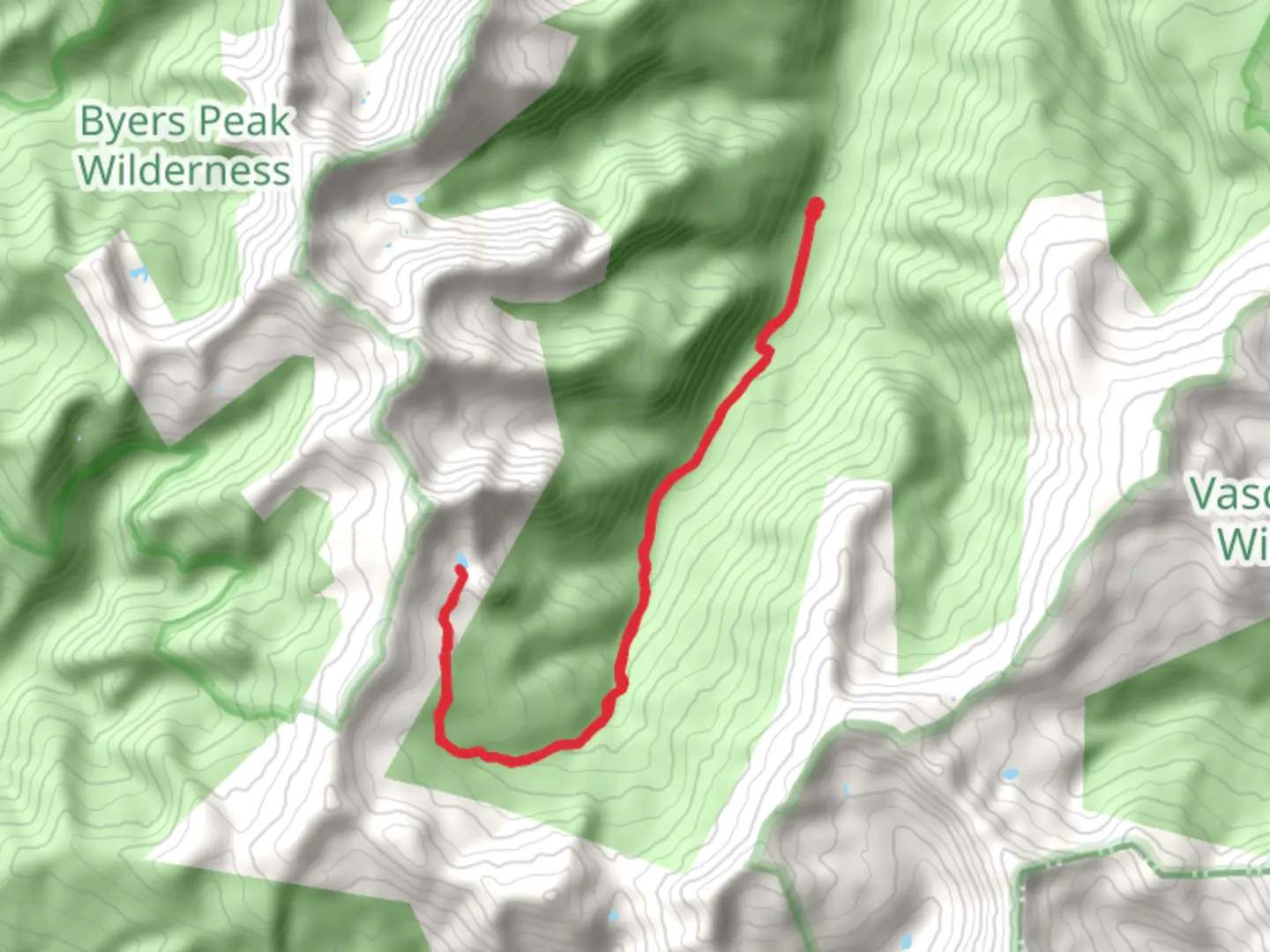 An image depicting the trail Saint Louis Lake and Saint Louis Creek and its surrounding area.