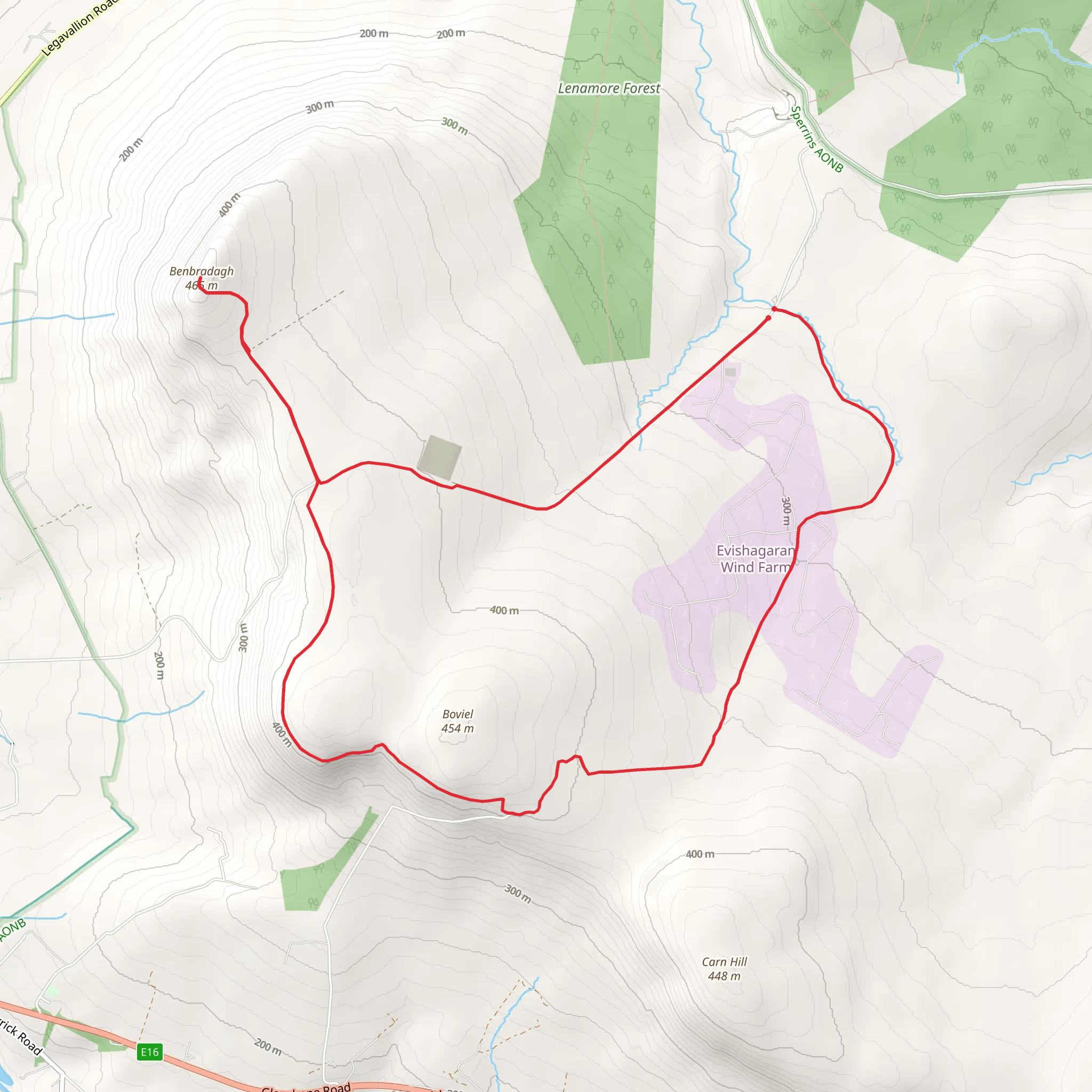 Benbradagh mobile static map