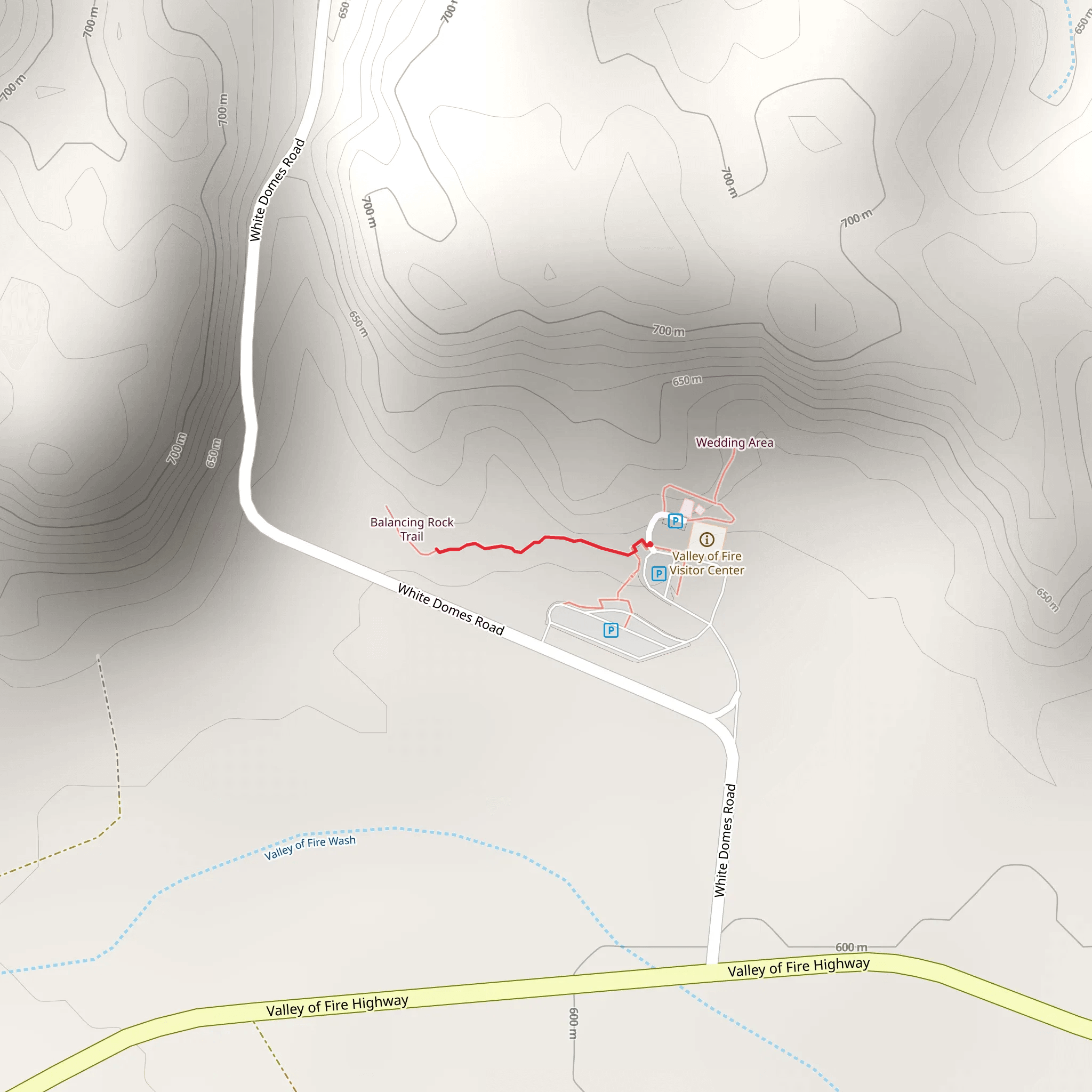 Balanced Rock Valley of Fire Visitor Center mobile static map