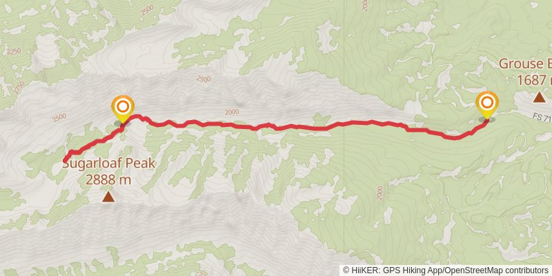 Chaffin Creek Trail stage 2 Map