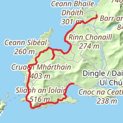 Dingle Way 5-Day Gentle Tour (Hillwalk Tours) mobile static map