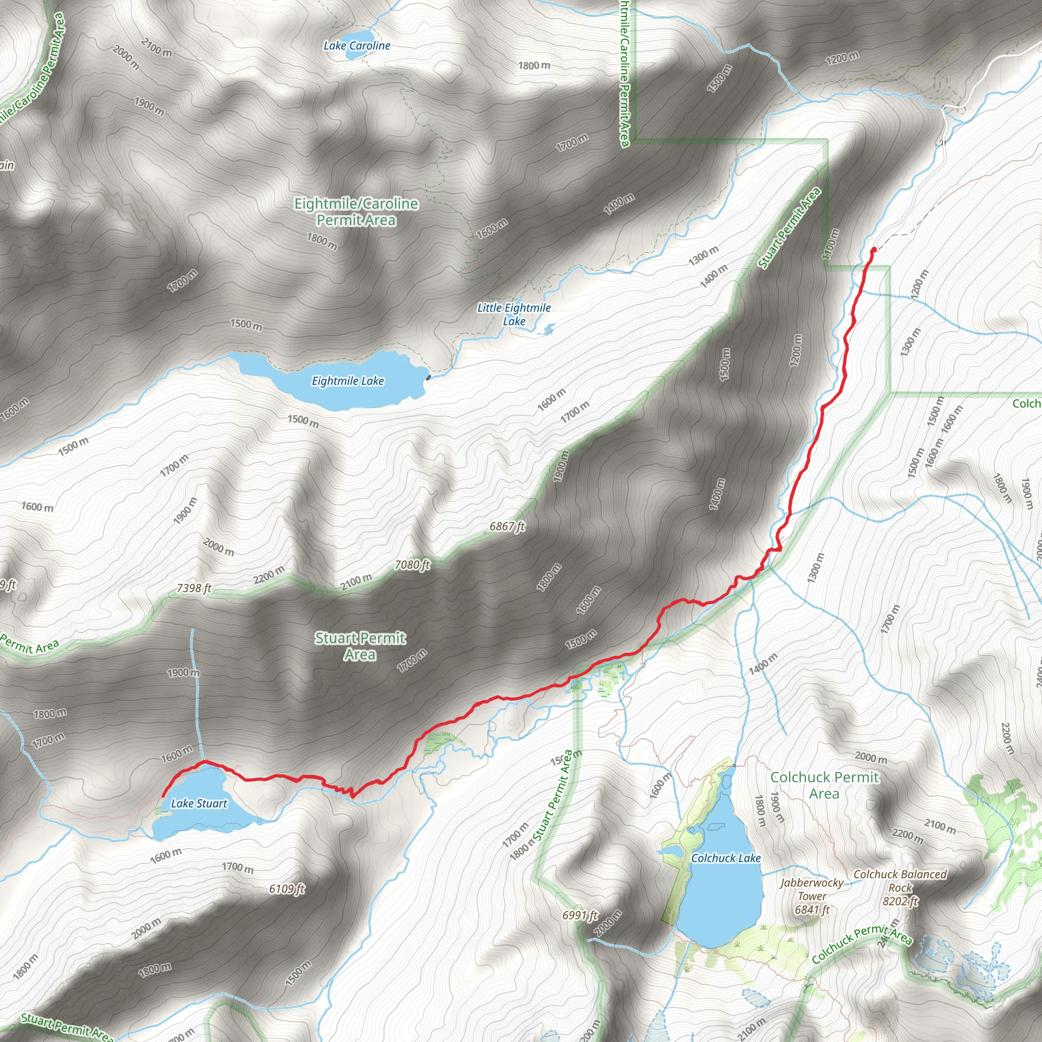 Lake Stuart Trail mobile static map