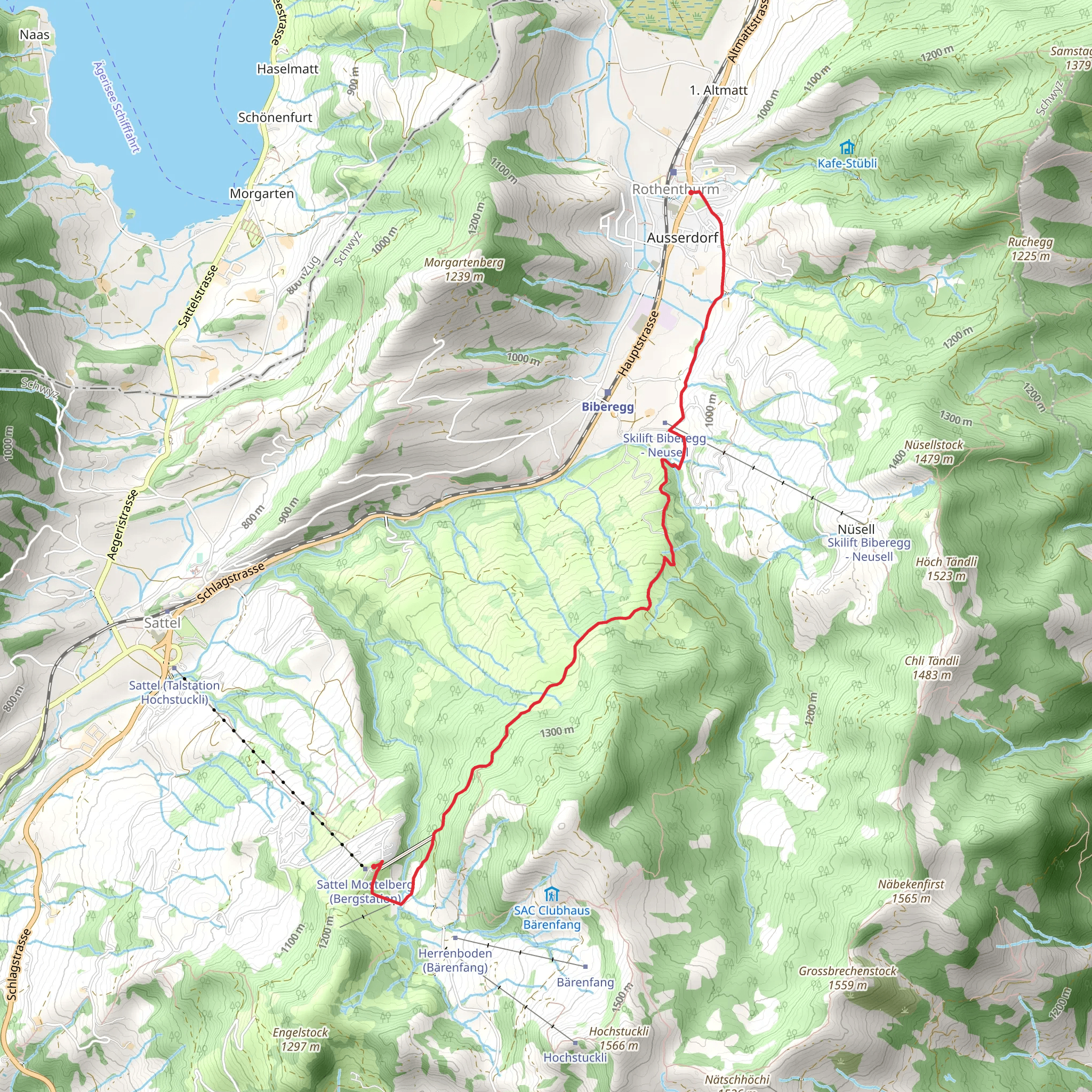 Mäderenweg mobile static map