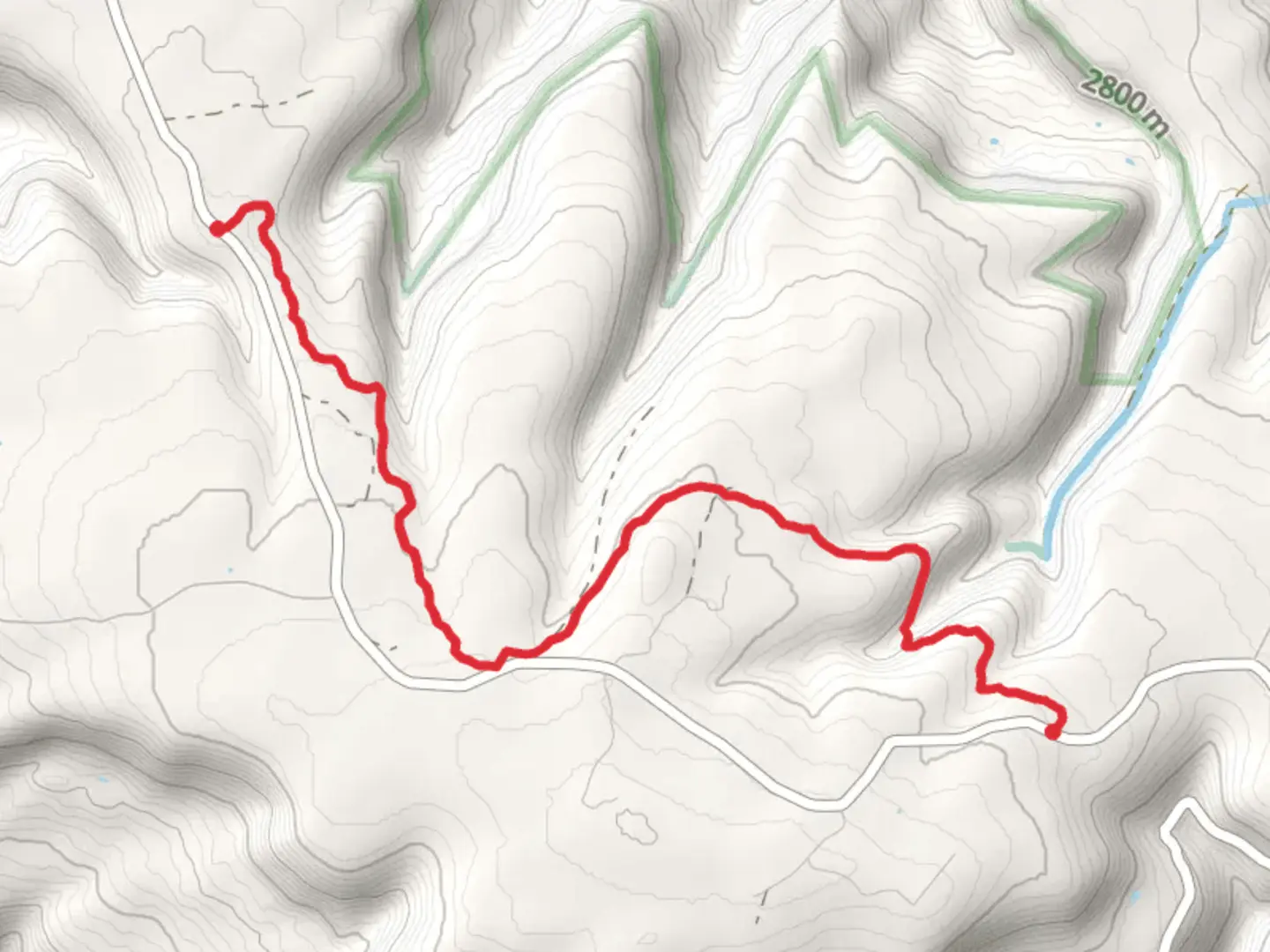 An image depicting the trail Grays Creek Trail and its surrounding area.