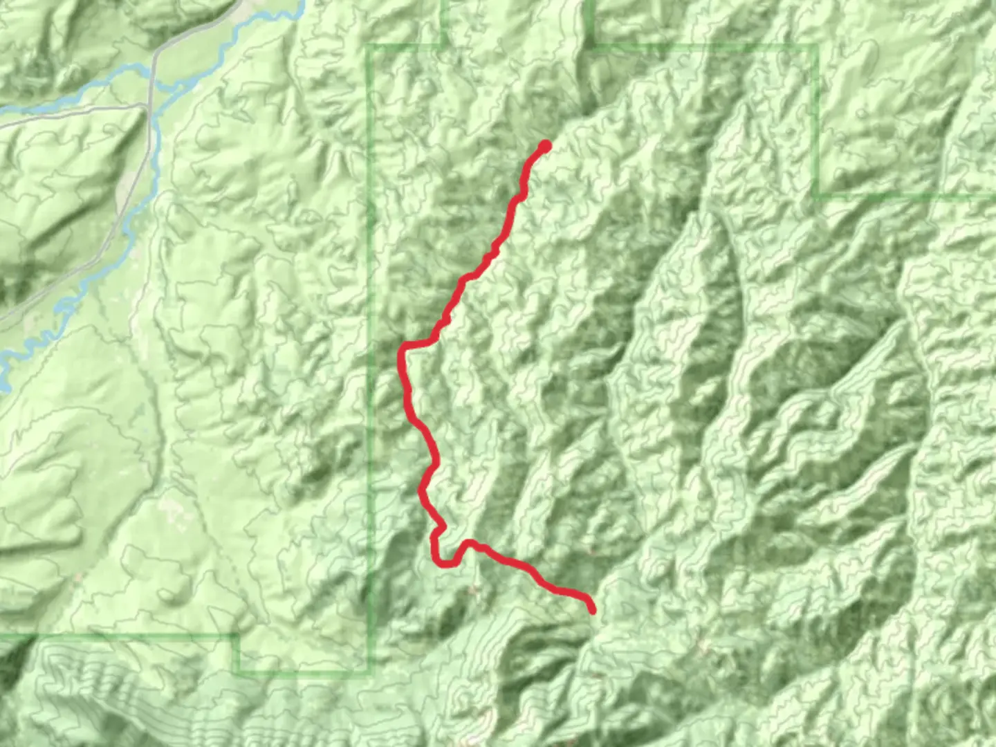 An image depicting the trail West Fork Upper Deer Creek Trail and its surrounding area.