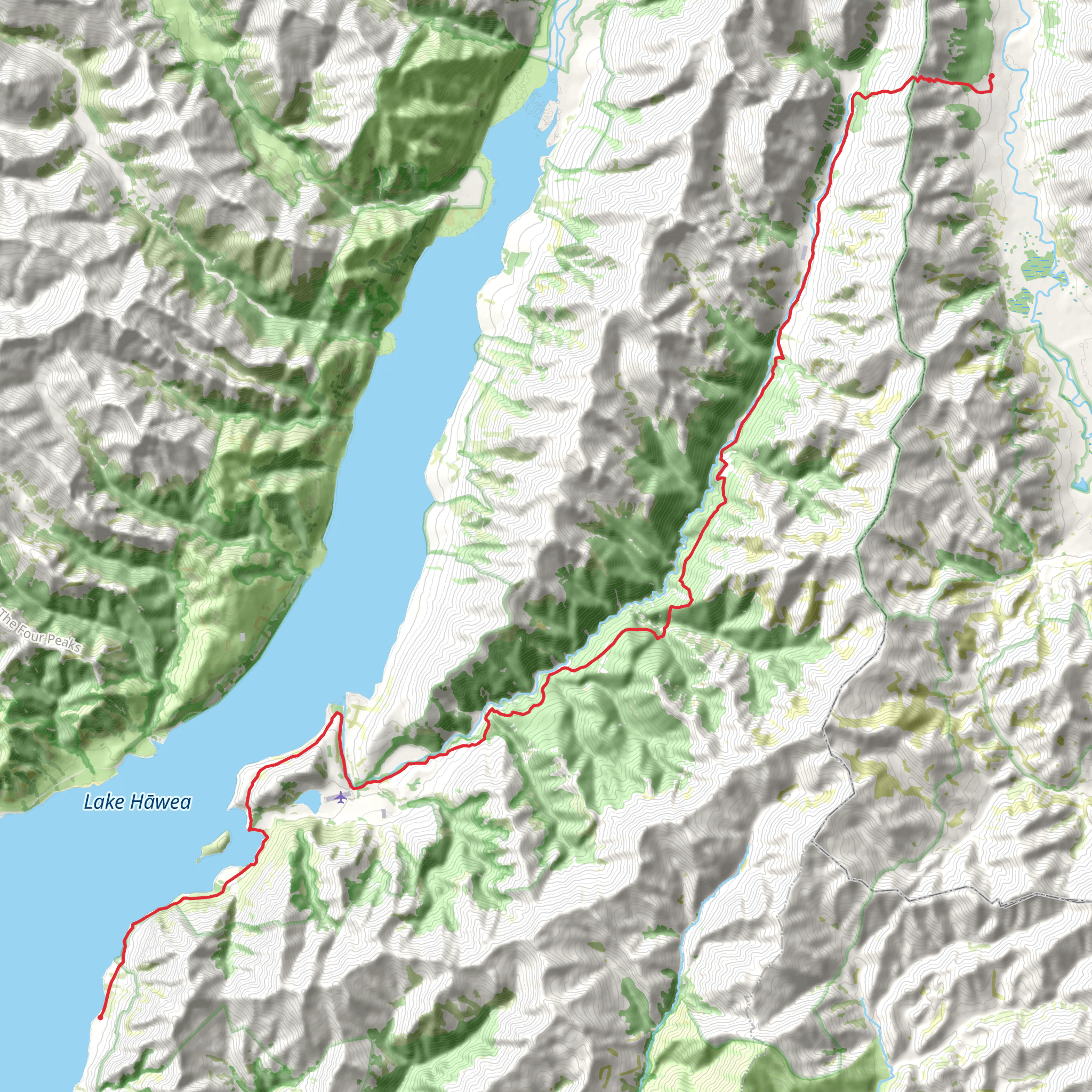 Dingle Burn Track mobile static map