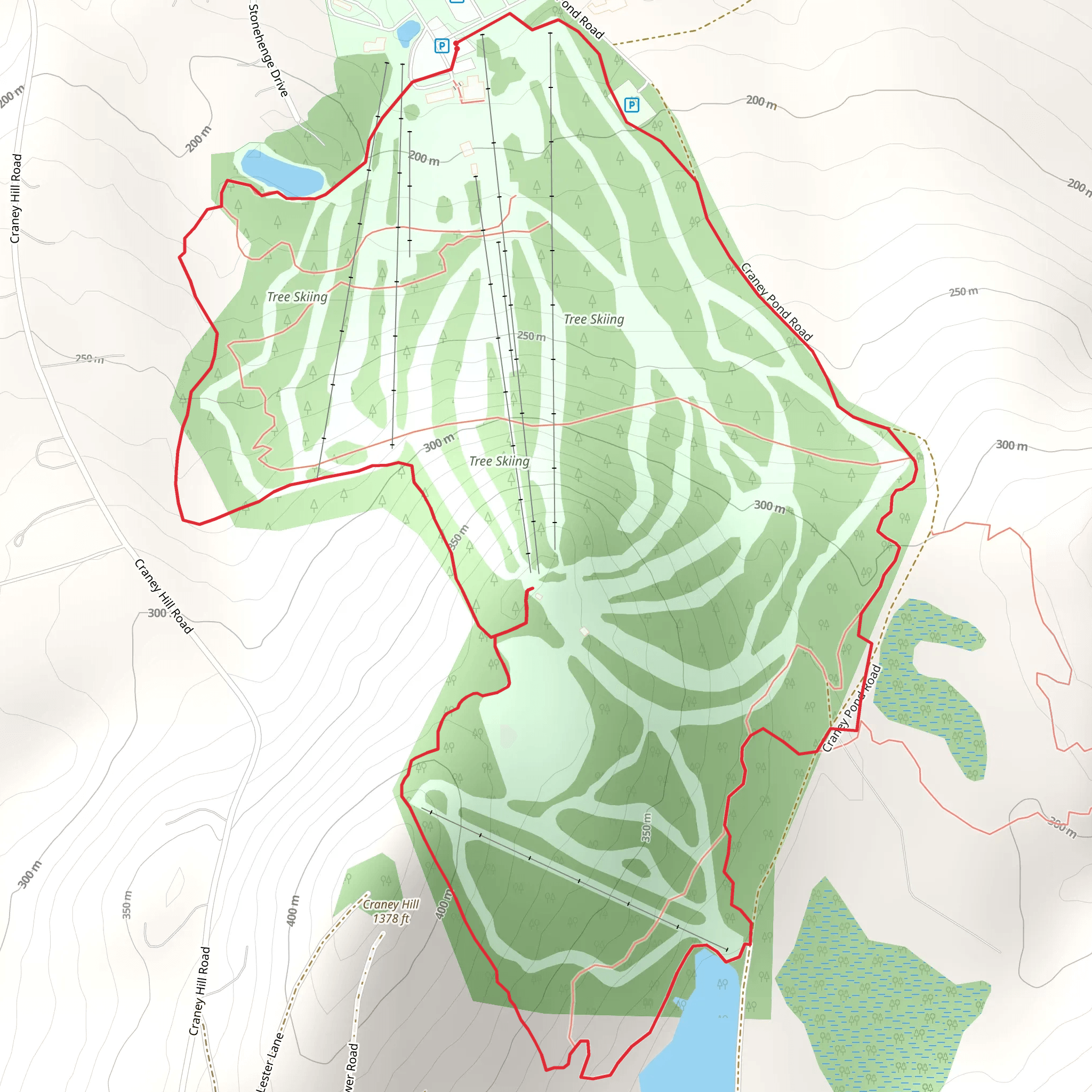 Craney Hill Loop mobile static map