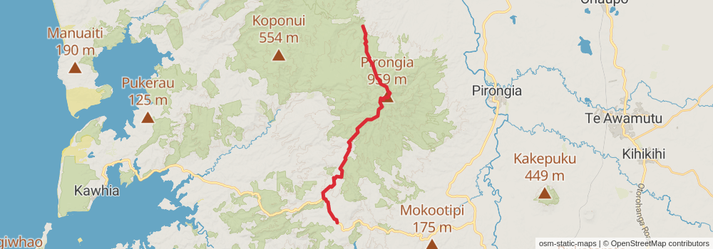 Te Araroa Trail stage 45 Map