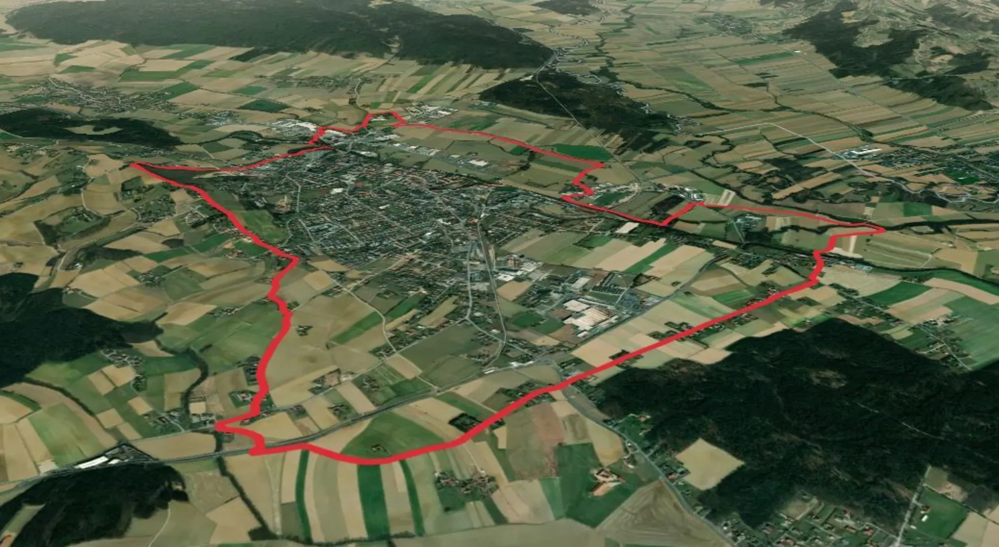 An image depicting the trail Fürstenfeld Panorama Loop Trail and its surrounding area.