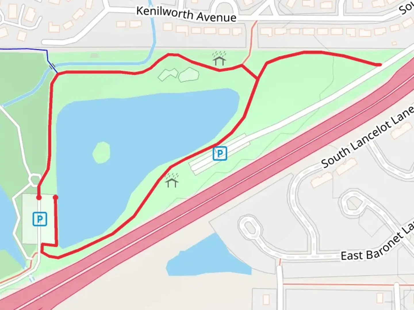 An image depicting the trail Lake Doughnut Loop and its surrounding area.