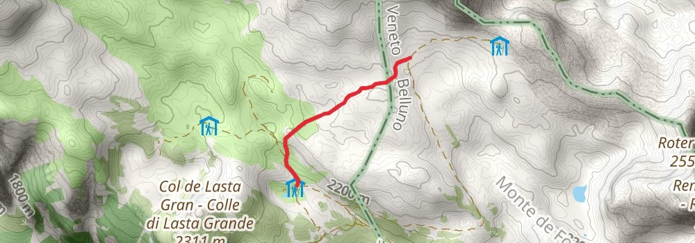 Alta Via 1 alt 1 Map