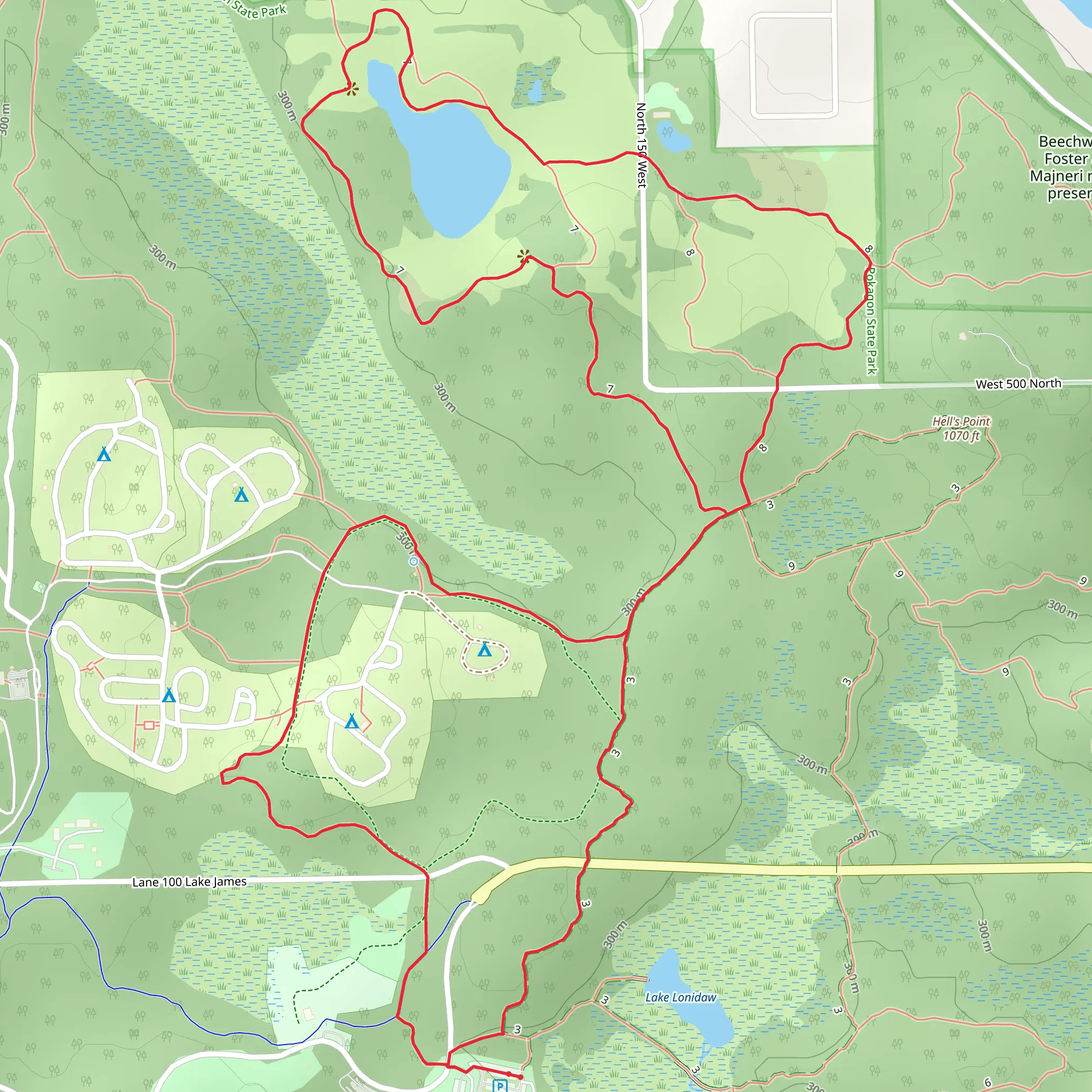 Hell's Point Challenge Big Loop mobile static map