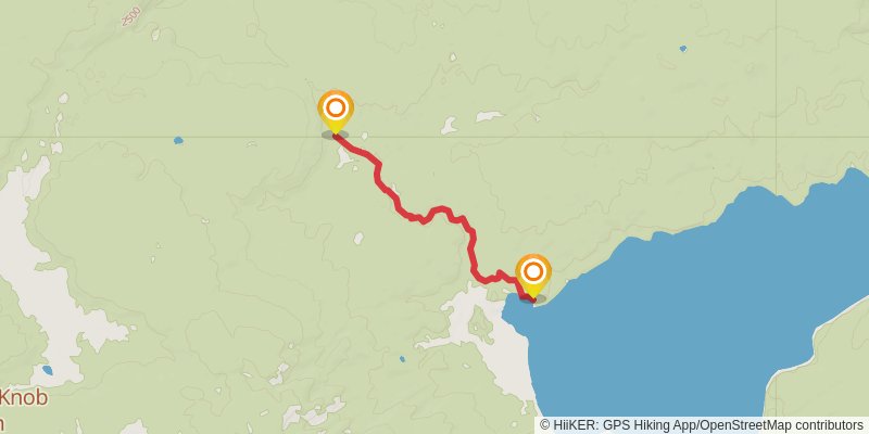 Bechler River Trail spur 1 Map