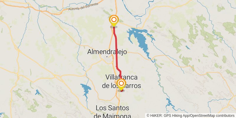 Via de la Plata stage 10 Map