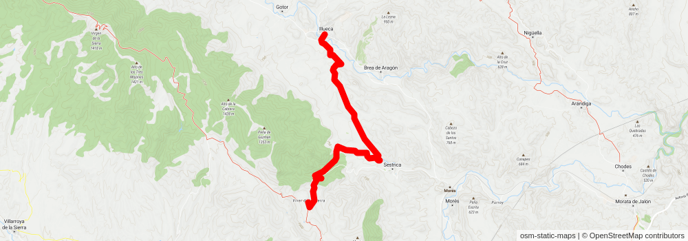 Viver de la Sierra - Oseja PR Z 9 stage 2 Map