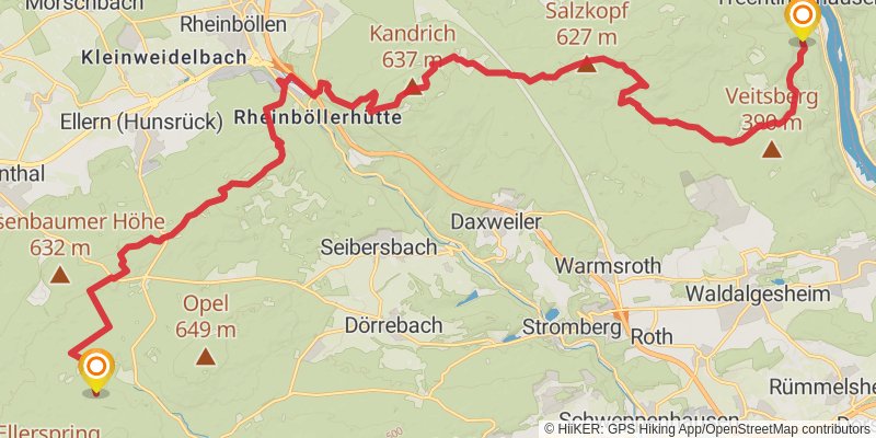 Soonwaldsteig stage 3 Map