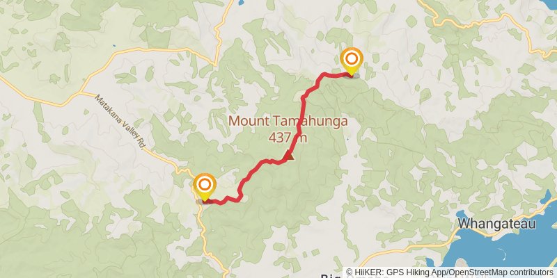 Te Araroa North Island stage 27 Map