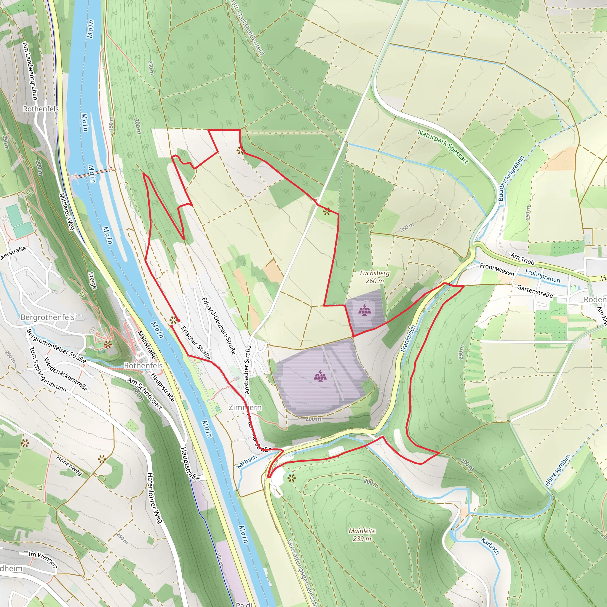 Kulturweg Marktheidenfeld mobile static map