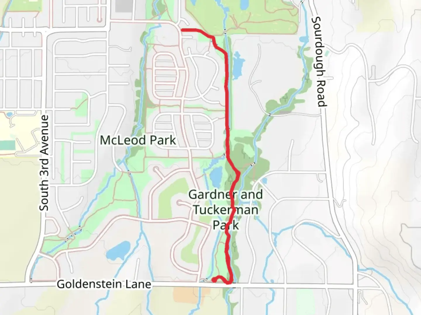 An image depicting the trail Sourdough Trail and its surrounding area.