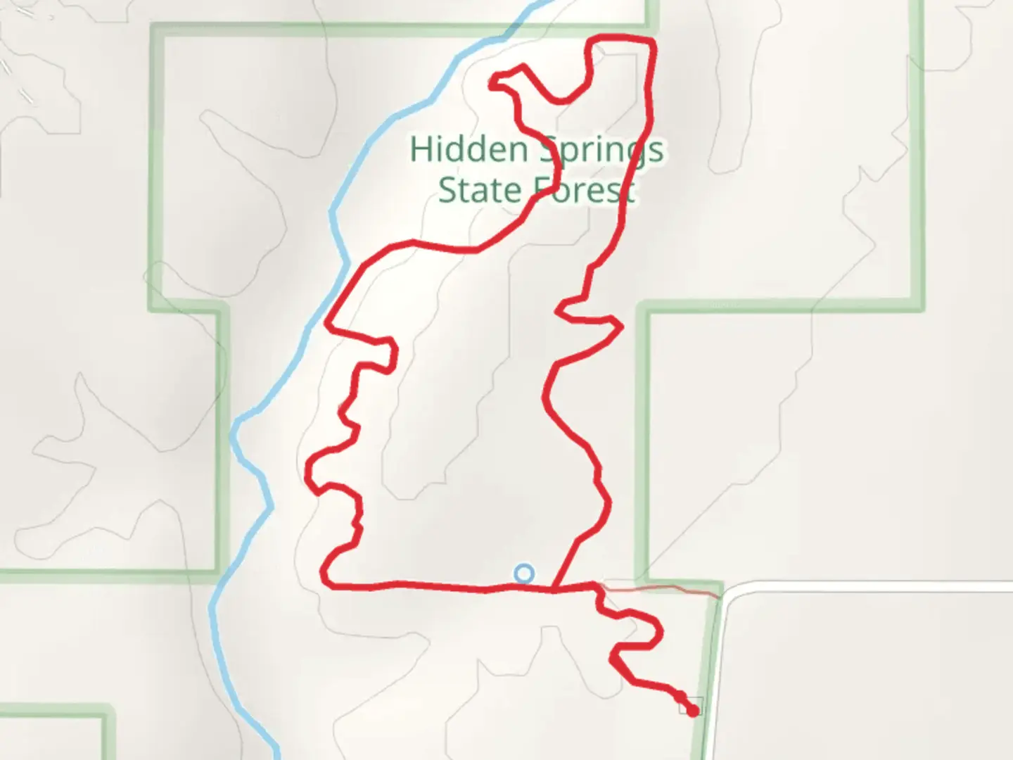 An image depicting the trail Rocky Spring Nature Loop Trail and its surrounding area.