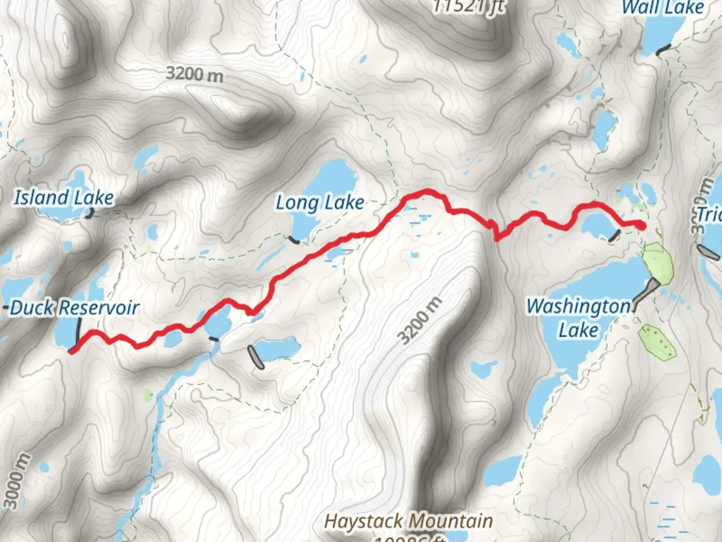 An image depicting the trail North Fork Provo River Trail and Duck Lake Trail and its surrounding area.