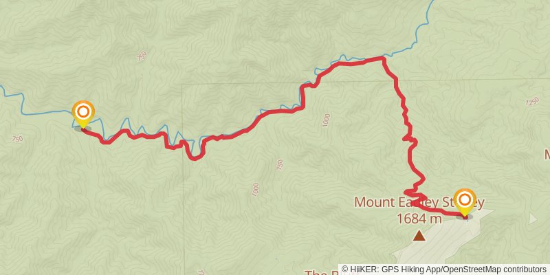 The Bluff Trail stage 2 Map