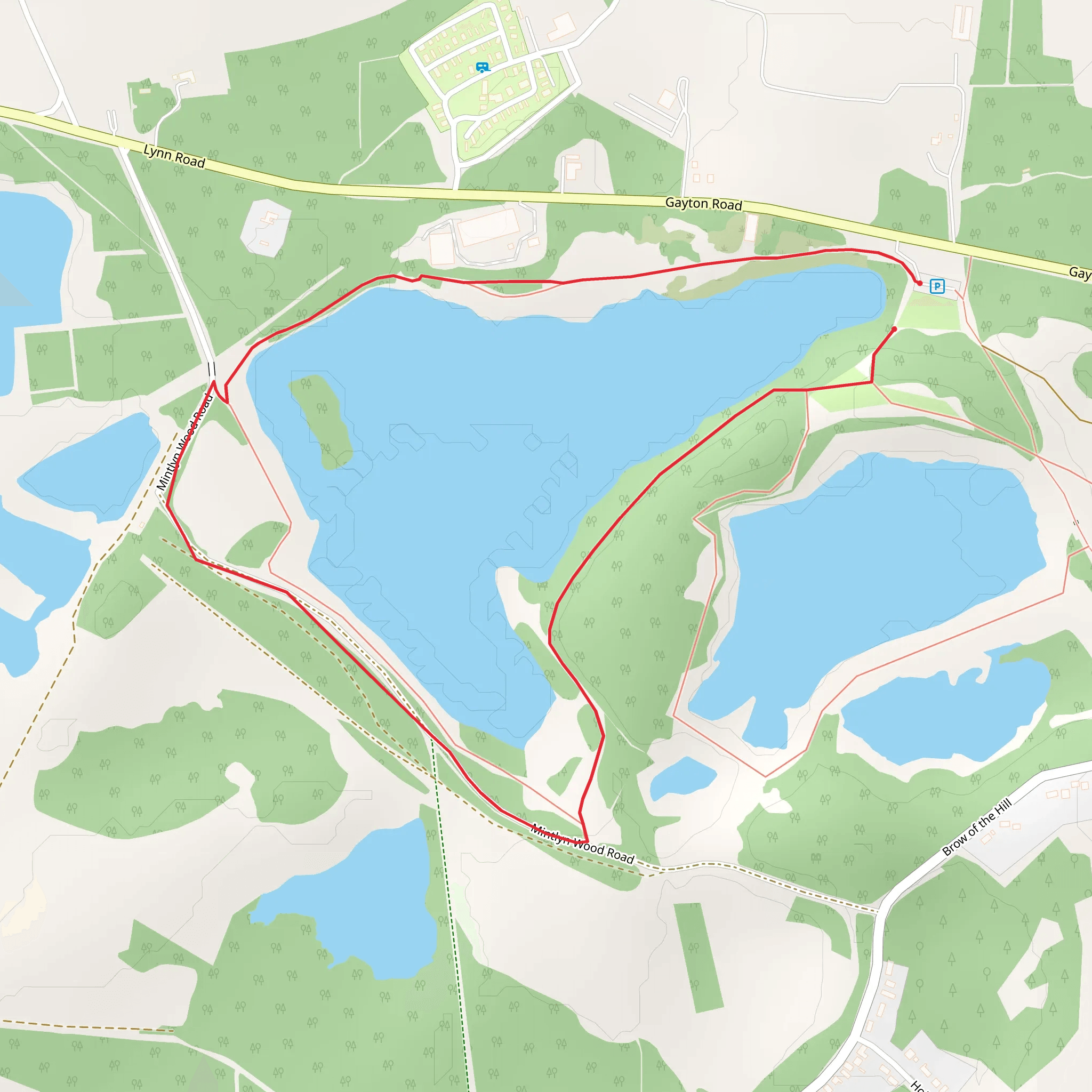 Bawsey Pits Loop mobile static map