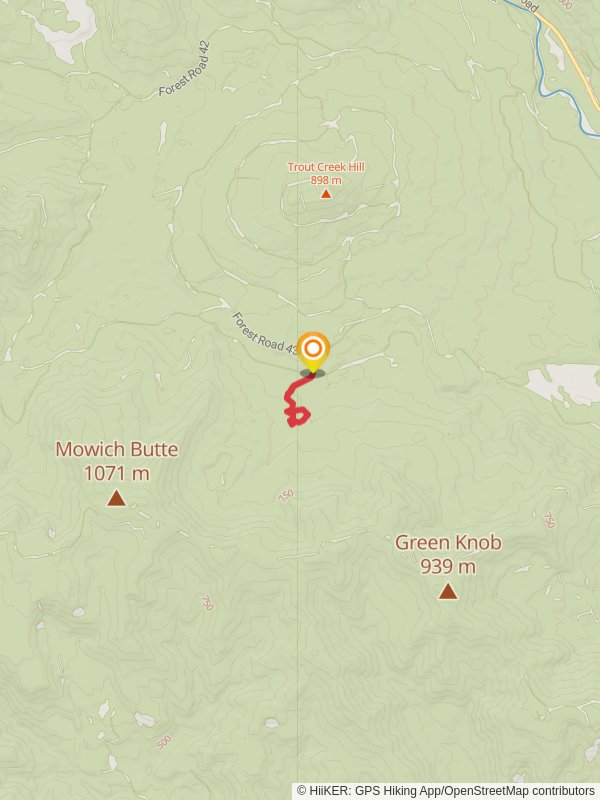 Planting Creek Ridge Trail mobile static map