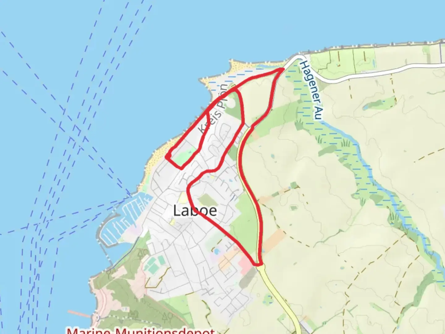 An image depicting the trail Schwanen Route and its surrounding area.