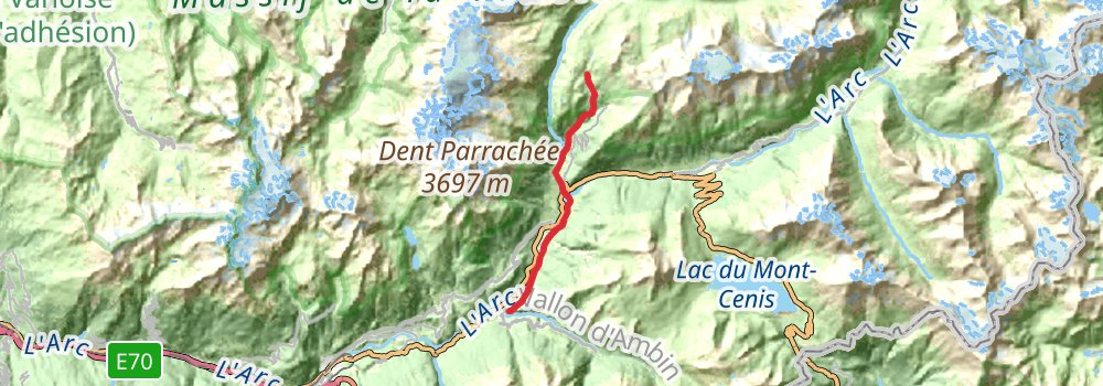 Via Alpina - Red Trail stage 105 Map