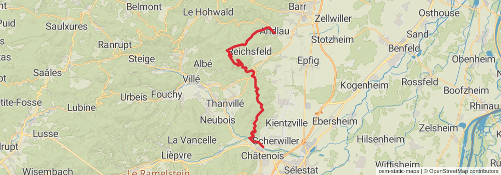 Camino Strasbourg-Saint Jean Pied de Port via Le Puy alt 2 Map