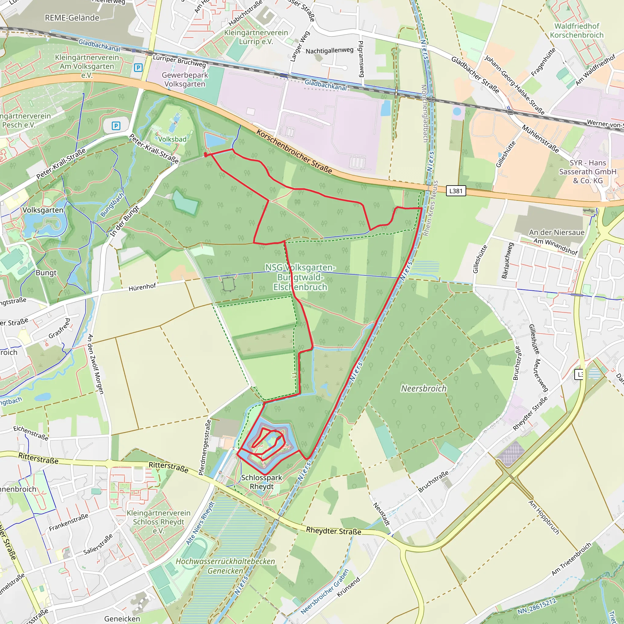 Schloss Rheydt mobile static map