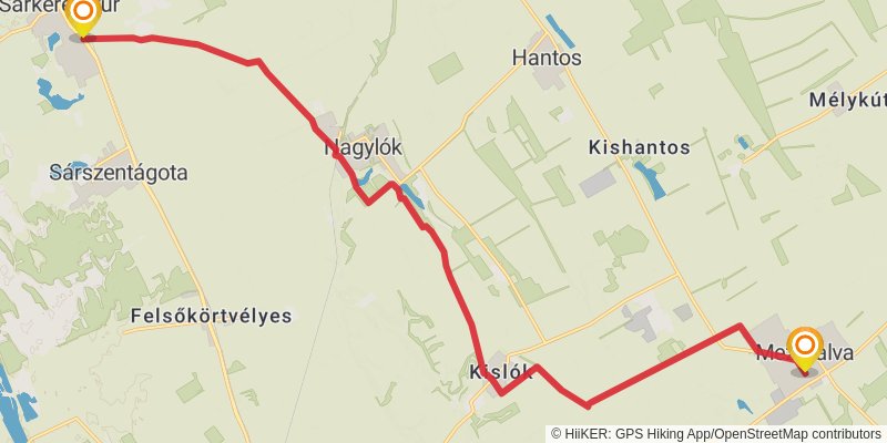 Sultans Trail stage 24 Map