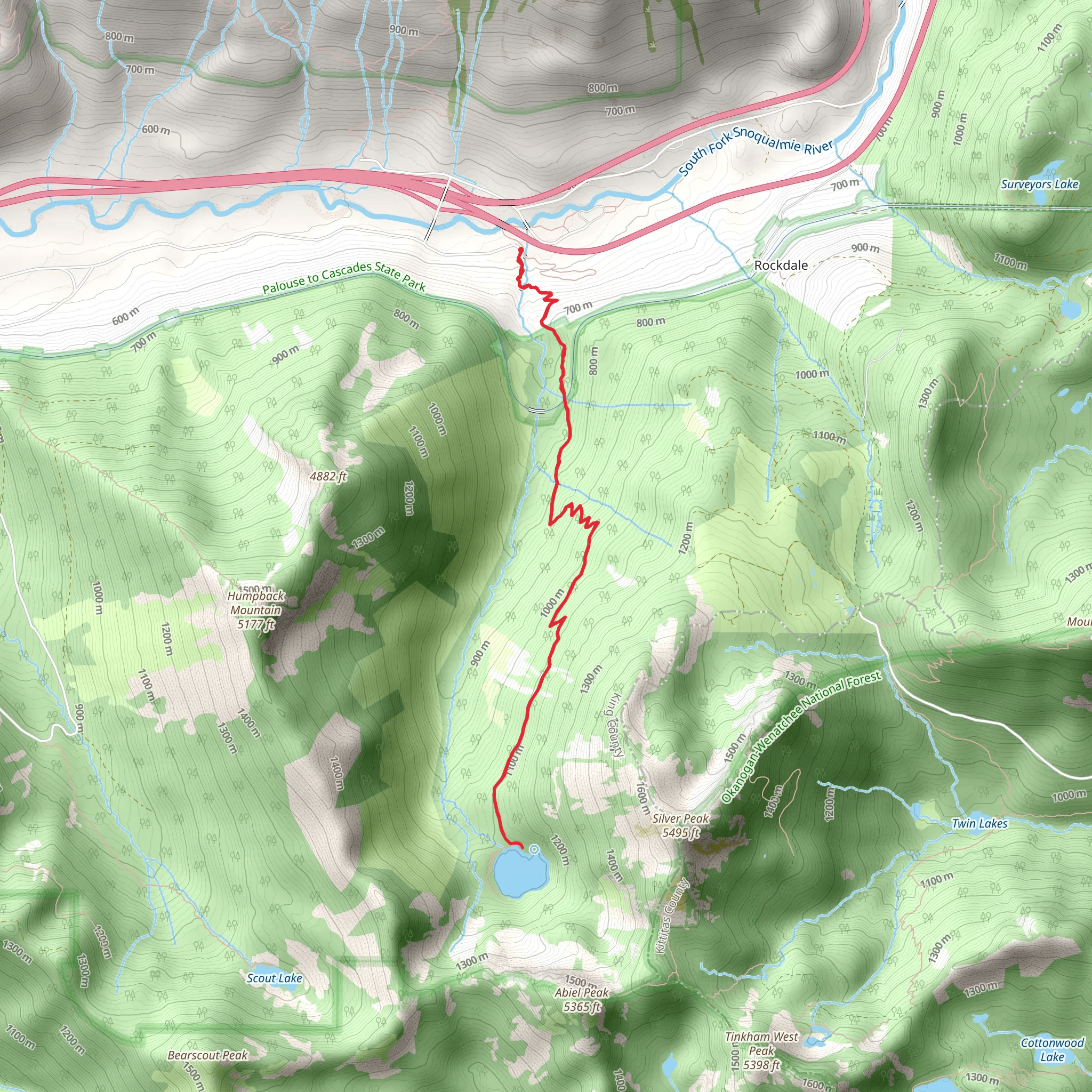 Annette Lake Trail mobile static map