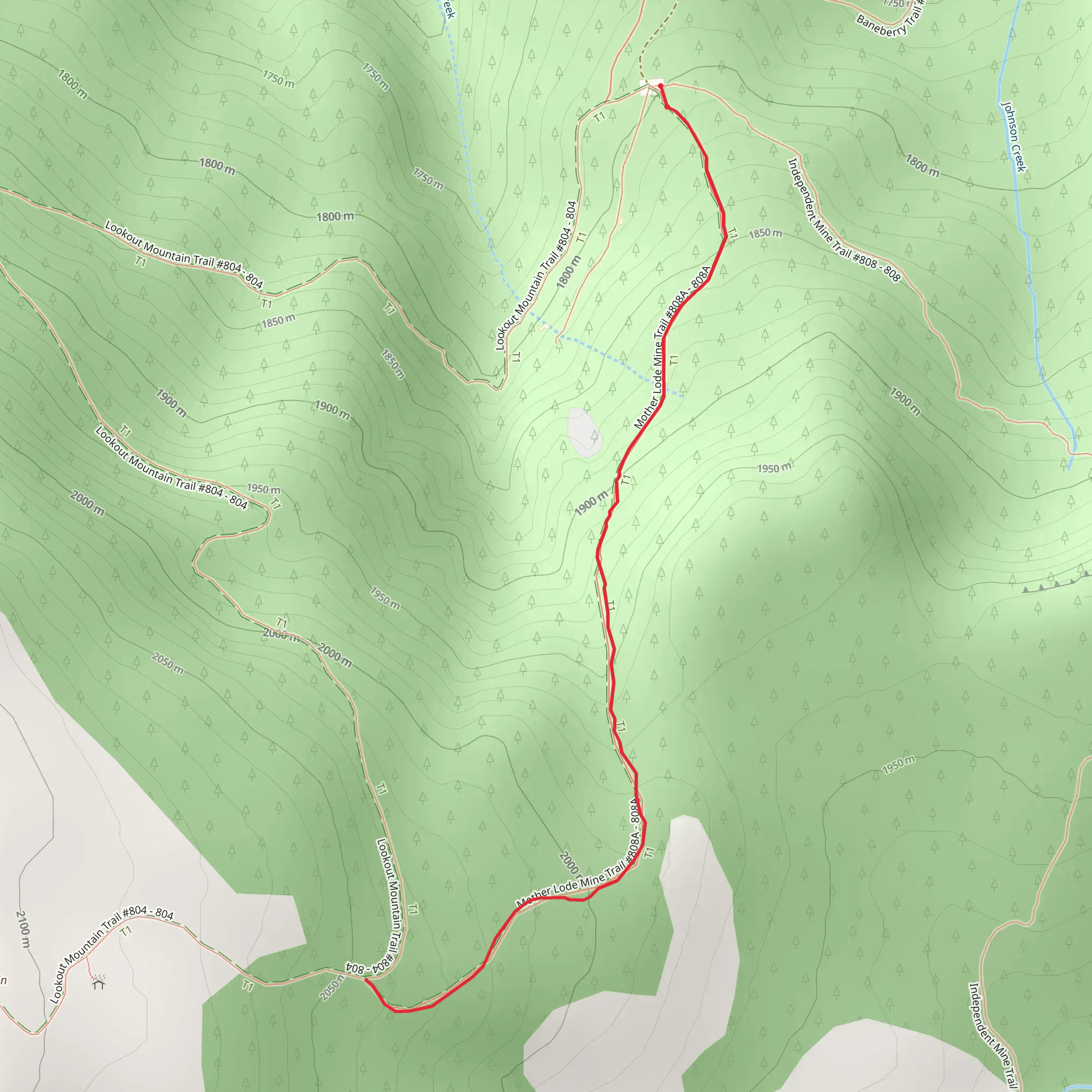 Mother Lode Mine Trail mobile static map