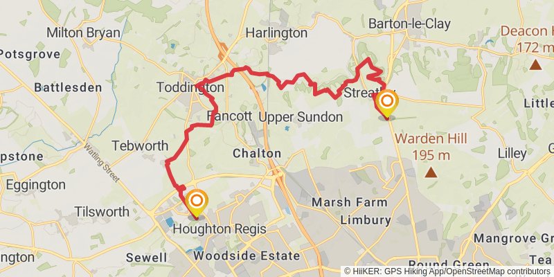 Icknield Way Trail stage 4 Map
