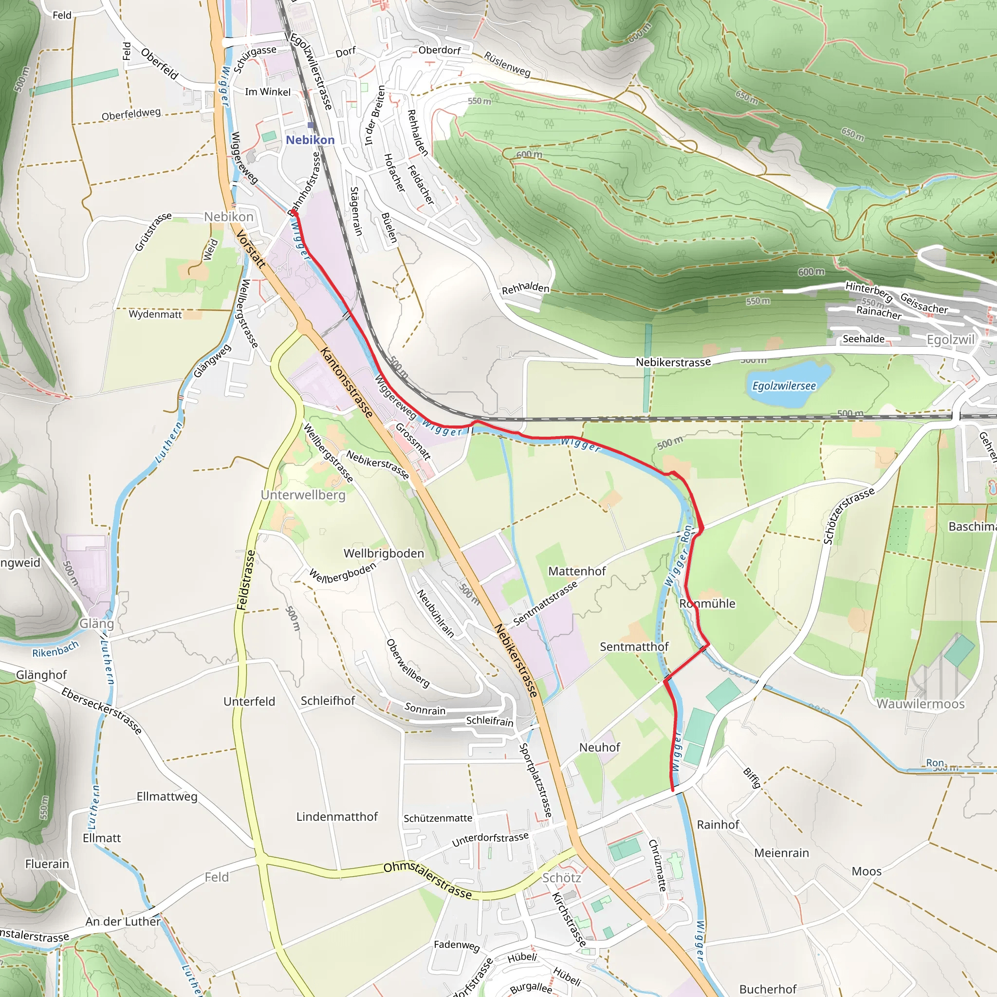 Motivationspfad a de Wegere mobile static map