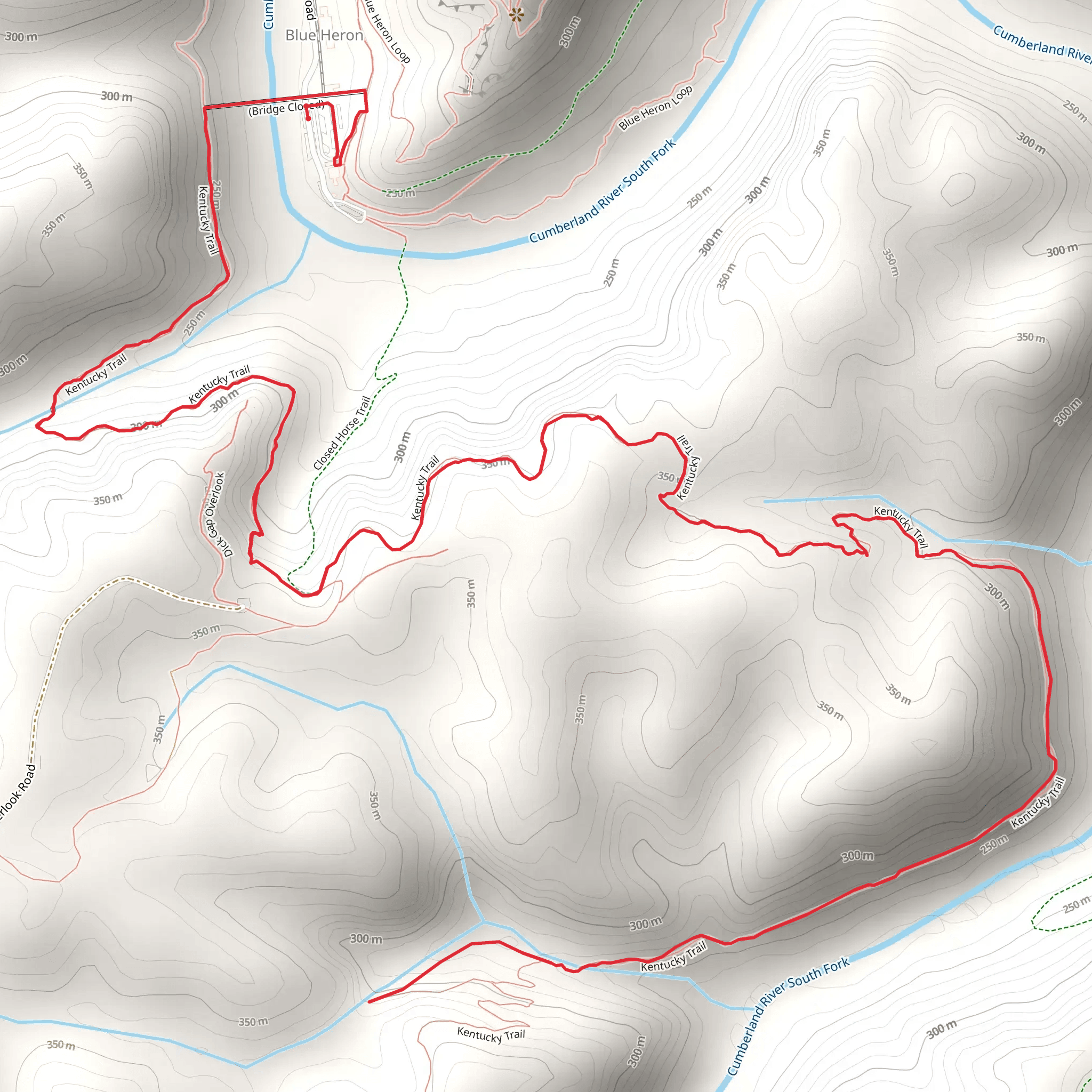 Kentucky Trail mobile static map