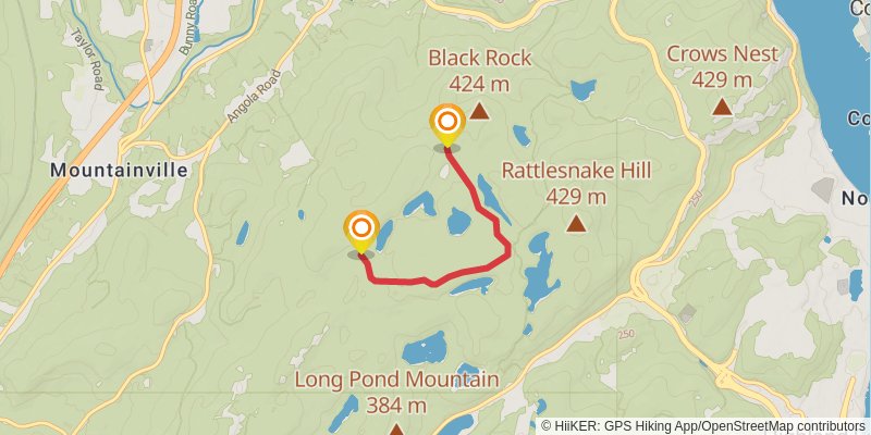 Highlands Trail alt 1 Map