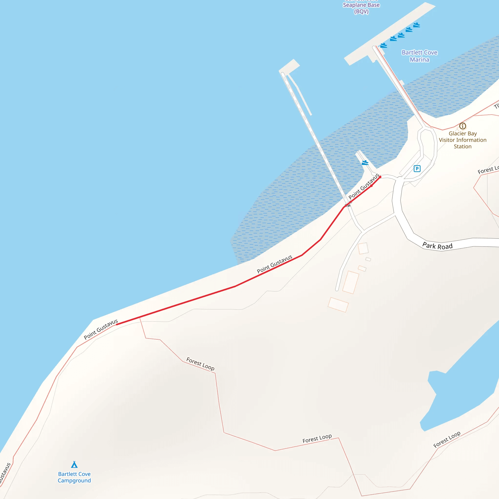 Beach Trail mobile static map