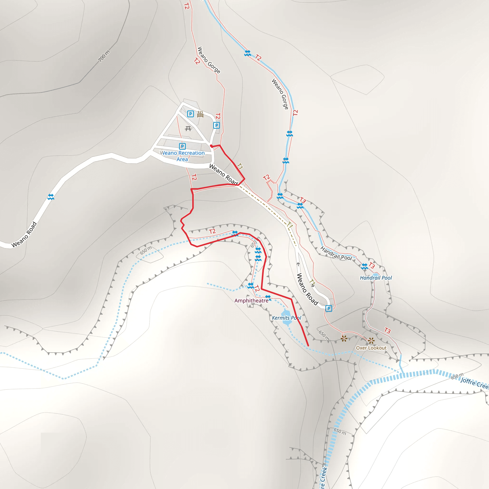 Hancock Gorge with Kermits Pool mobile static map